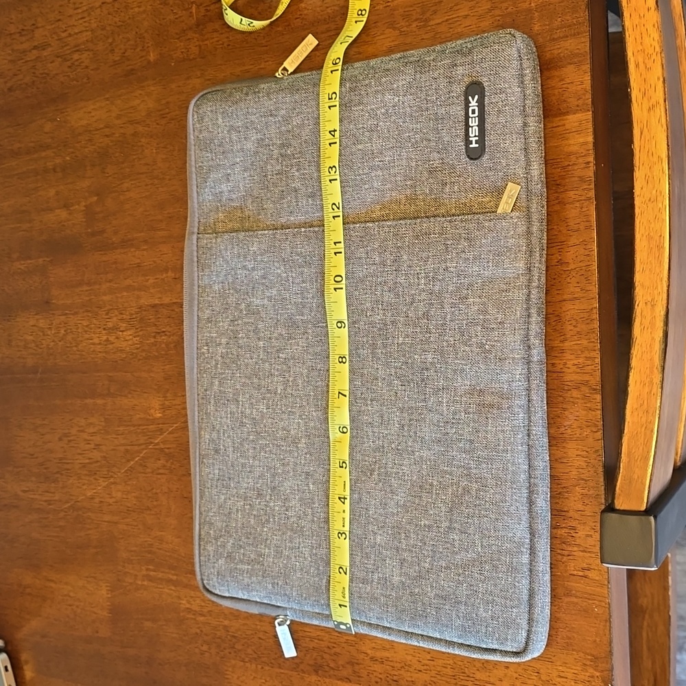 HSEOK Laptop Sleeve, Heather gray, 16in by 12in